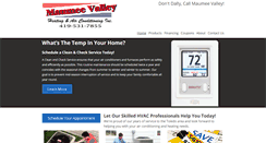 Desktop Screenshot of maumeevalleyheating.com